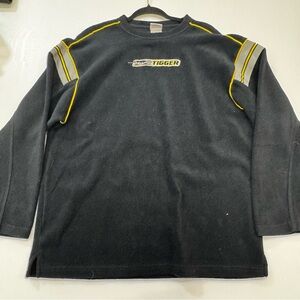 Vtg Disney Store Winnie The Pooh “Tigger” Black Fleece Crewneck Sweatshirt Sz M